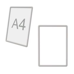 POS frame for price tags, advertising and announcements A4, TRANSPARENT, protective screen