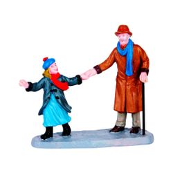 Estatueta decorativa 'Vamos, vovô!', Polystone, 8 cm, LEMAX
