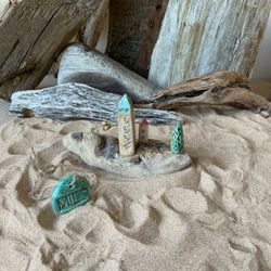 Surenas of wood and ceramics "Rich neighbor" - copyright miniature