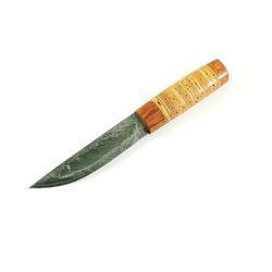 Dao Yakut làm bằng thép 9ХС, tay cầm làm bằng bubinga, vỏ cây bạch dương A133