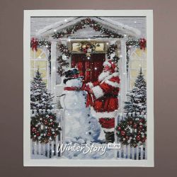 Kaemingk / Glowing picture Christmas Friends 48 * 38 cm, battery operated