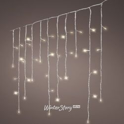 Kaemingk / Vòng hoa LED Thác nước rìa 11,8 * 0,7 m, 480 đèn LED trắng ấm, bộ điều khiển, PVC trong suốt, IP44