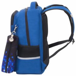 ЮНЛАНДИЯ / Backpack UNLANDIA COMPLETE, with pencil case included, ergo-back, "Pixels", 42x29x14 cm, 229974