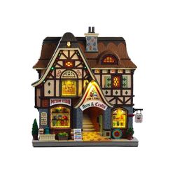 Fassade 'Haus des Kunsthandwerks', hell, 25,6x22,6x6,6 cm, Batterien, LEMAX