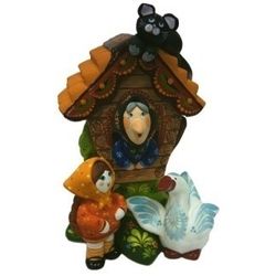 Ковровская глиняная игрушка / Figurine "Fairy house. Geese-swans"