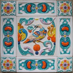 Ярославская майолика / Set of facade tiles "Ancient symbols"