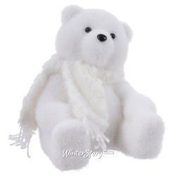 Kaemingk / Giocattolo sotto l'albero di Natale Snow Kingdom - White Bear 20 cm