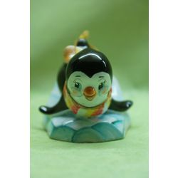 Ярославская майолика / Christmas toy "Penguin in a scarf"
