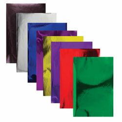 Colored paper A4 MIRROR, 8 sheets 8 colors, 80 g/m2, TREASURE ISLAND