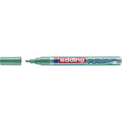 EDDING / Edding / Marker varnish glossy, round nib, 1-2 mm Metallic green