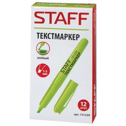 Highlighter STAFF "Basic", GREEN, 1-3 mm line