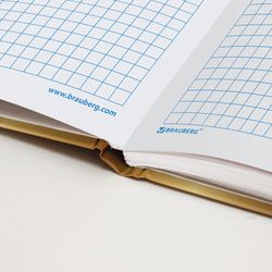 BRAUBERG / Defter "Fantezi", 80 sayfa A5 (135x206 mm), ciltli, folyo, kafes