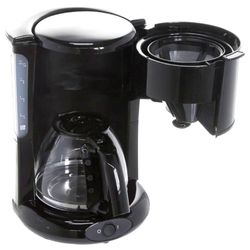 Coffee maker drip TEFAL CM261838, 1000 w, volume 1.25 liters, plastic, black