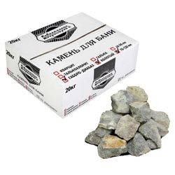 Добропаровъ / Dobroparov / Stone for the bath "Gabbro-diabase" chipped, box 20 kg, fraction 70-120 mm