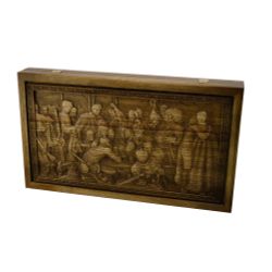 GamesDealer / Backgammon patine "Cossacks Write Letter", hêtre
