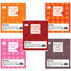 BRAUBERG / Carnet A5, 48 sh., Cage, couverture carton, COULEURS BRILLANTES / 10 pcs.
