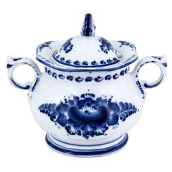 Галактика г.Гжель / Sugar bowl "Grace"