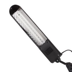 TransVit / Table lamp "Delta 1", clamp, fluorescent, 11 W, black, height 70 cm, G23