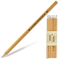 Pencil energy KRASIN, 1 piece, Design B, without gum, 177 mm, sharpened