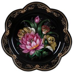Жостово / Articulated Zhostovo tray 18 cm