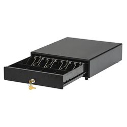 Money box ATOL CD-330-B, electromechanical, 330x380x90 mm (KKM ATOL), black