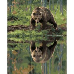 Опт-картина / Sơn theo số 40x50 OK 10880 Gấu