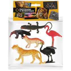 Играем вместе / Let's play together / Plastisol toys set "Animals of North America"