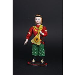 Потешный промысел / Porcelain souvenir doll "Balalaika"