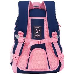 GRIZZLY / GRIZZLY school backpack, anatomical back, for girls, pink-blue, 40x27x20 cm