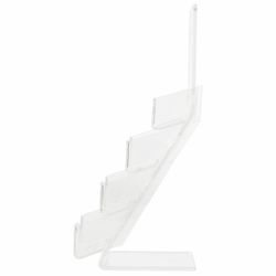 Supporto per biglietti da visita desktop BRAUBERG, 95x20 mm, 4 tasche profondità 32 mm