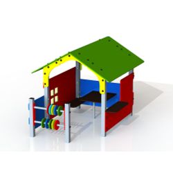 Children's Playhouse with accounts К005 powder paint