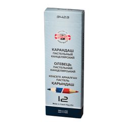 Pencil two tone thickened KOH-I-NOOR, 1 piece, red-blue, stylus 3.8 mm, carton packing