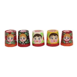 Thimble wooden 5 pieces