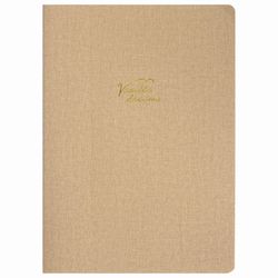 BRAUBERG / Notebook 60 l. checkered cover leatherette under linen, stitching, B5 (179x250mm), BEIGE, PASTEL / 2 pcs.