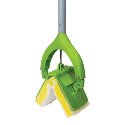 ЛЮБАША / LYUBASHA / Cây lau nhà tự vắt, cơ chế bướm, vòi phun bọt biển / sợi nhỏ 26 cm, tay cầm dạng ống lồng 130 cm