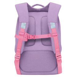 GRIZZLY / GRIZZLY school backpack, anatomical back, lavender, "Macaroons", 39x26x17cm