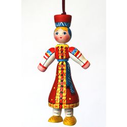 Doll gift a woman in a Russian folk costume of the Moscow province