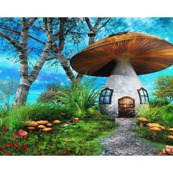 Опт-картина / Painting by numbers 40x50 Mushroom House