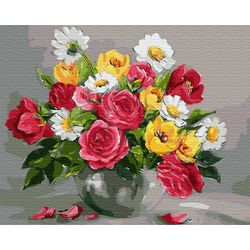 ВанГогВоМне / VanGogVoMne / Paint by number "Country bouquet" 40x50 cm