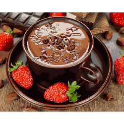 Опт-картина / Painting by numbers 40x50 Hot chocolate