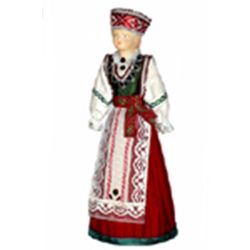 Потешный промысел / Porcelain souvenir doll "Estonian festive girl's costume, 2nd half of the 19th century"