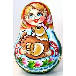 Фабрика Матрешек / Matryoshka factory / Tumbler with chicken O.B., 14 cm