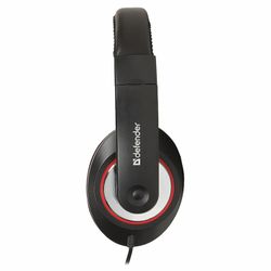 DEFENDER / Cuffie con microfono (headset) Accord 171, cablate, 1,2 m, oversize con archetto, nere