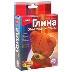 Set pour faire des jouets en argile "Ours en peluche", argile, moules, peintures, LORI