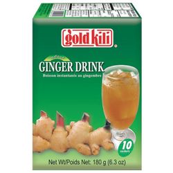 GOLD KILI / Instant "Ginger Drink" with honey, 10 sachets, 18 g each