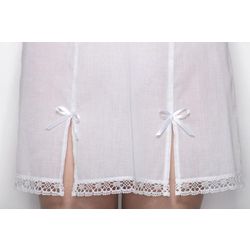 Снежинка / Snowflake / Women's night shirt "Sweet fantasies" mini with lace