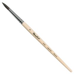 Art brush ROUBLOFF (Rublev) protein, round, No. 6, short handle