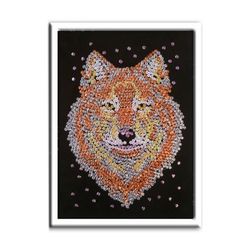A set of creative mosaic of sequins "Wolf" size 27*36 cm
