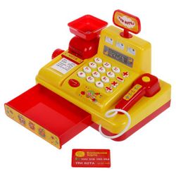 Играем вместе / Let's play together / Play set "Three cats" with a cash register and a set of products