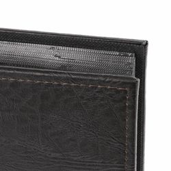 BRAUBERG photo album for 200 photos 10x15 cm, textured leather, individual Boxing, black